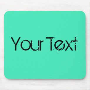 NUR FARBE / minze + Ihr Text Mousepad