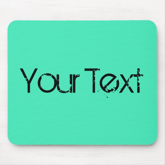 NUR FARBE / minze + Ihr Text Mousepad (Vorne)