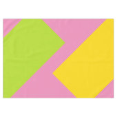 NUR FARBE Muster grün gelb + Ihr Rücken. Tischdecke (Vorderseite (Horizontal))