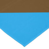 NUR FARBE Muster orange braun + Backgr. Tischdecke (Schrägansicht)