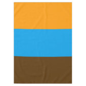 NUR FARBE Muster orange braun + Backgr. Tischdecke (Vorderseite)