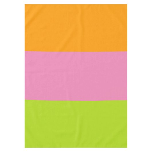NUR FARBE Muster orange grün + Ihr Backgr. Tischdecke (Vorderseite)