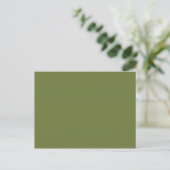 NUR FARBE - olivgrün Postkarte (Stehend Vorderseite)