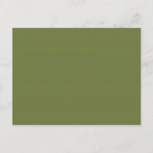 NUR FARBE - olivgrün Postkarte