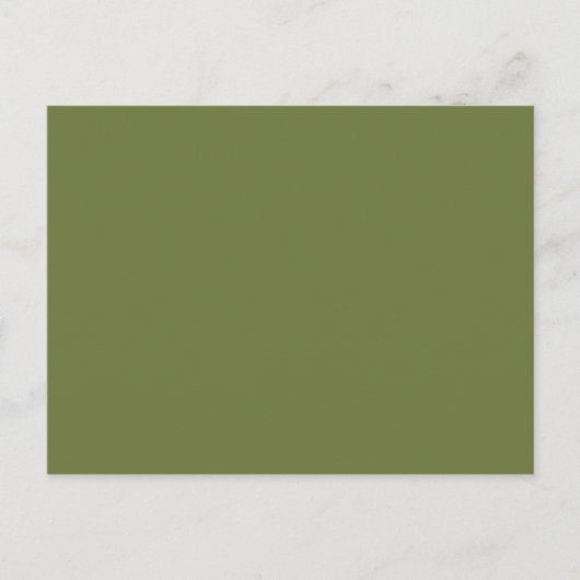 NUR FARBE - olivgrün Postkarte (Vorderseite)