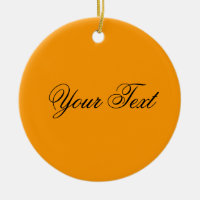 NUR FARBE / orange + Ihr Text