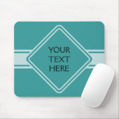 NUR FARBE / SCHALTFLÄCHE BANNweiß + Ihr Text Mousepad (Mit Mouse)