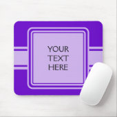 NUR FARBE / SCHALTFLÄCHE BANNweiß + Ihr Text Mousepad (Mit Mouse)