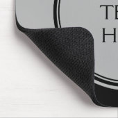NUR FARBE / SCHALTFLÄCHE BANNweiß + Ihr Text Mousepad (Ecke)