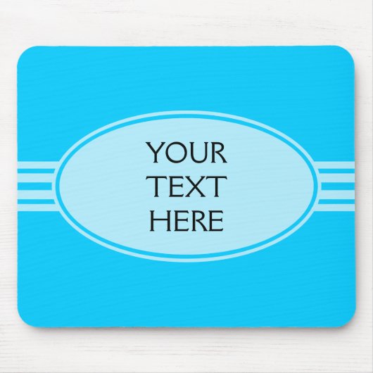 NUR FARBE / SCHALTFLÄCHE BANNweiß + Ihr Text Mousepad (Vorne)