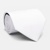 Nur Farbe und Banner - Schwarz-weiß + Monogramm Krawatte (Gerollt)