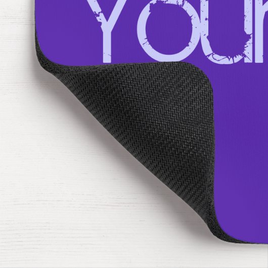 NUR FARBE/Veilchen + Ihr Text Mousepad (Ecke)