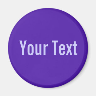 NUR FARBE / violett + Ihr Text Magnet