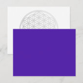 NUR FARBE - violett Postkarte (Vorne/Hinten)