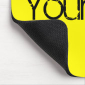 NUR FARBE / Zitrone + Ihr Text Mousepad (Ecke)