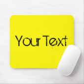 NUR FARBE / Zitrone + Ihr Text Mousepad (Mit Mouse)