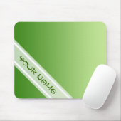 NUR FARBEN - grün + Ihr Name Mousepad (Mit Mouse)