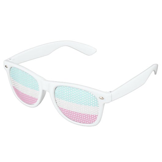 Nur Farben hellrosa und eisblau + Ihre Ideen Sonnenbrille (Schrägansicht)