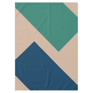 NUR FARBEN Muster Ozeanblau + Ihr Rücken. Tischdecke