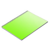 NUR FARBEN - Neongrün Notizblock (Linke Seite)