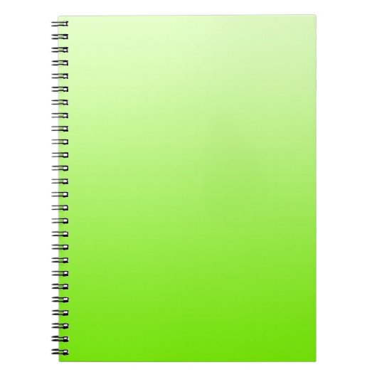 NUR FARBEN - Neongrün Notizblock (Vorderseite)