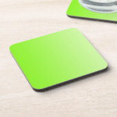 NUR FARBEN - Neongrün Untersetzer (Linke Seite)