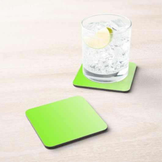 NUR FARBEN - Neongrün Untersetzer (Rechte Seite)