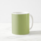 NUR FARBEN - olivgrün Kaffeetasse (VorderseiteRechts)