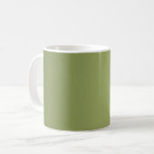 NUR FARBEN - olivgrün Kaffeetasse (Vorderseite Links)