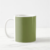 NUR FARBEN - olivgrün Kaffeetasse (Links)