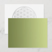 NUR FARBEN - olivgrün Postkarte (Vorne/Hinten)