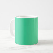 NUR FARBEN - Ozeangrün Kaffeetasse (Vorderseite Links)