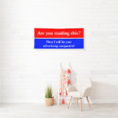 Nur Farbfeuer rot & Streifen + Ihre Idee Banner (Insitu)