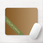 NUR FARBgefälle - braun + Ihr Name Mousepad (Mit Mouse)