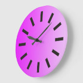 NUR FARBgefälle - Neonrosa + Uhr Gesicht I (Winkel)