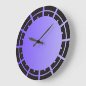NUR FARBgefälle violett - Ringuhr Große Wanduhr (Winkel)