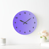 NUR FARBgefälle - violett + Uhrfläche Große Wanduhr (Zuhause)
