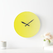 NUR FARBgefälle - Zitrone Große Wanduhr (Zuhause)