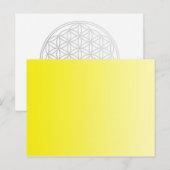 NUR FARBgefälle - Zitrone Postkarte (Vorne/Hinten)