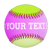 Nur Farbgrade - Frühlinggrün und Rosa Baseball (Vorderseite)