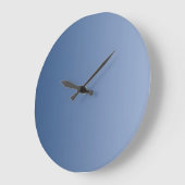 NUR FARBgradienten - blau Große Wanduhr (Winkel)