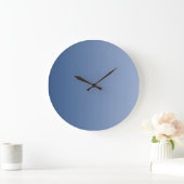 NUR FARBgradienten - blau Große Wanduhr (Zuhause)