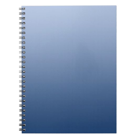 NUR FARBgradienten - blau Notizblock (Vorderseite)