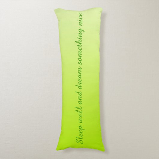 NUR FARBgradienten - Feder + Text Seitenschläferkissen (Vorderseite Vertikal)