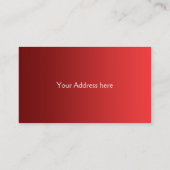 NUR FARBgradienten - Feuer rot + Text Visitenkarte (Rückseite)