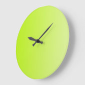 NUR FARBgradienten - Frühlinggrün Große Wanduhr (Winkel)