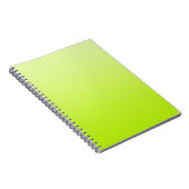 NUR FARBgradienten - Frühlinggrün Notizblock (Rechte Seite)