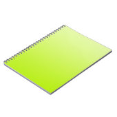 NUR FARBgradienten - Frühlinggrün Notizblock (Linke Seite)