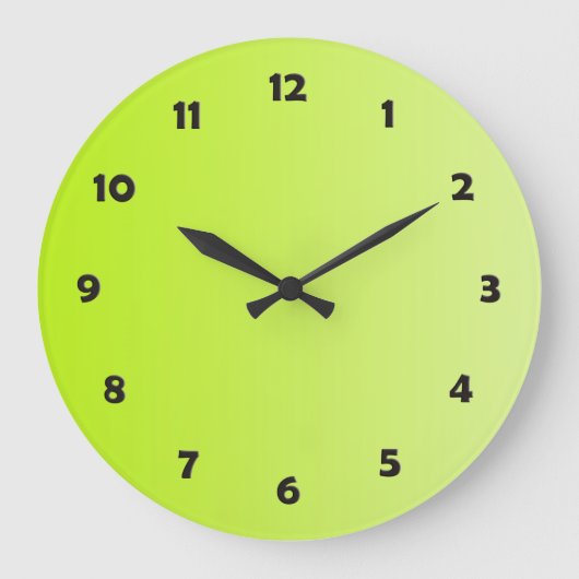 NUR FARBgradienten - Frühlinggrün + Uhr Gesicht (Vorderseite)