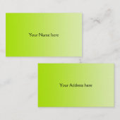 NUR FARBgradienten - Frühlinggrün Visitenkarte (Vorne/Hinten)